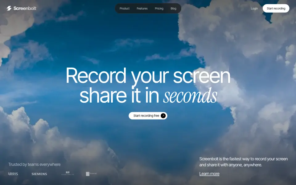 Screenbolt website