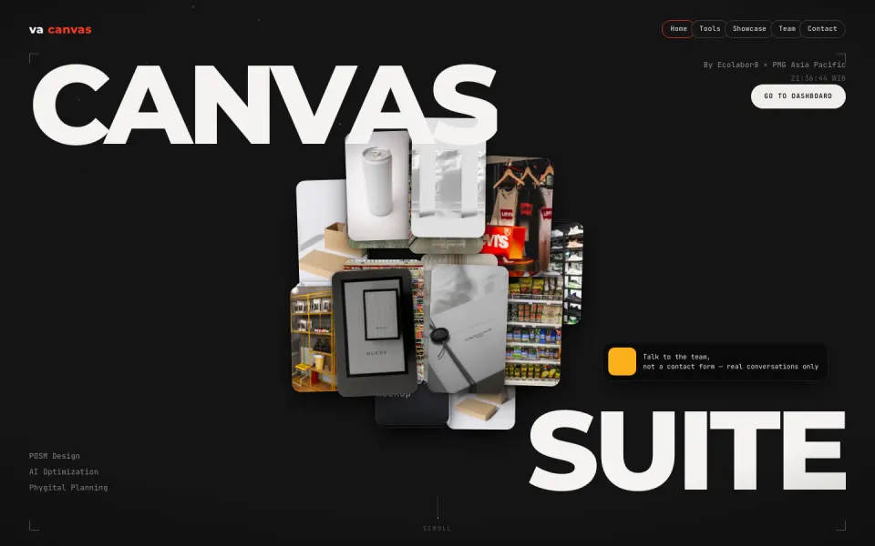 PMG Canvas Suite website